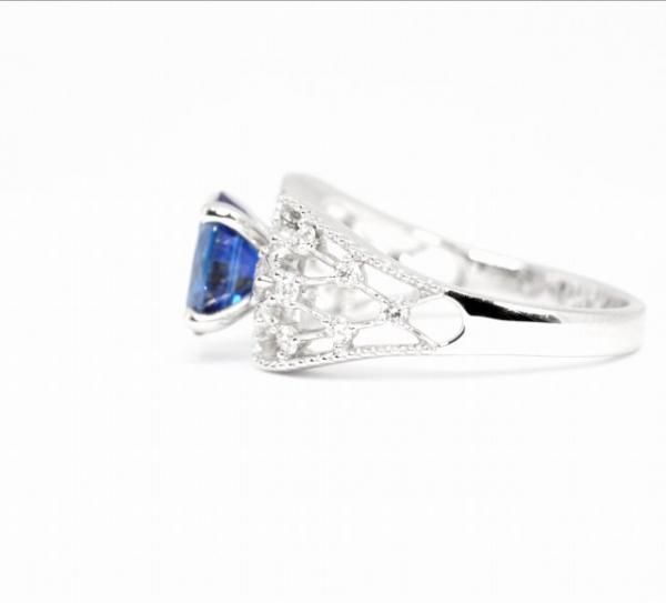 ブルーサファイア ダイヤモンドリング SA 1.48ct D 0.37ct K18WG ブルーサファイア ダイヤモンドリング SA 1.48ct D 0.37ct K18WG