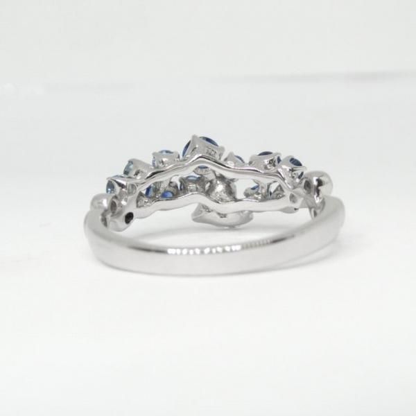 ハートシェイプダイヤモンド ブルーサファイアリング D 0.292ct ハートシェイプダイヤモンド ブルーサファイアリング D 0.292ct