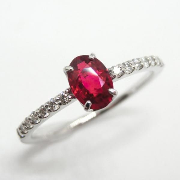 ミャンマー産ルビーリング R 0.48ct D 0.12ct Pt950 GIA鑑別書付 ミャンマー産ルビーリング R 0.48ct D 0.12ct Pt950 GIA鑑別書付