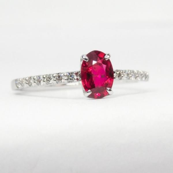 ミャンマー産ルビーリング R 0.48ct D 0.12ct Pt950 GIA鑑別書付 ミャンマー産ルビーリング R 0.48ct D 0.12ct Pt950 GIA鑑別書付