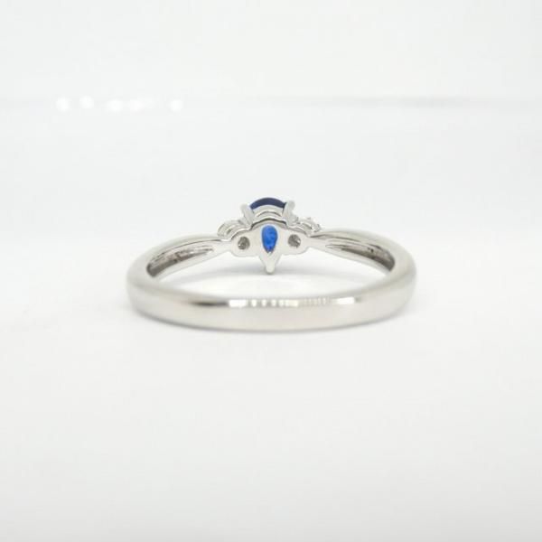 ブルーサファイア ダイヤモンドリング SA 0.42ct D 0.10ct Pt950 ブルーサファイア ダイヤモンドリング SA 0.42ct D 0.10ct Pt950