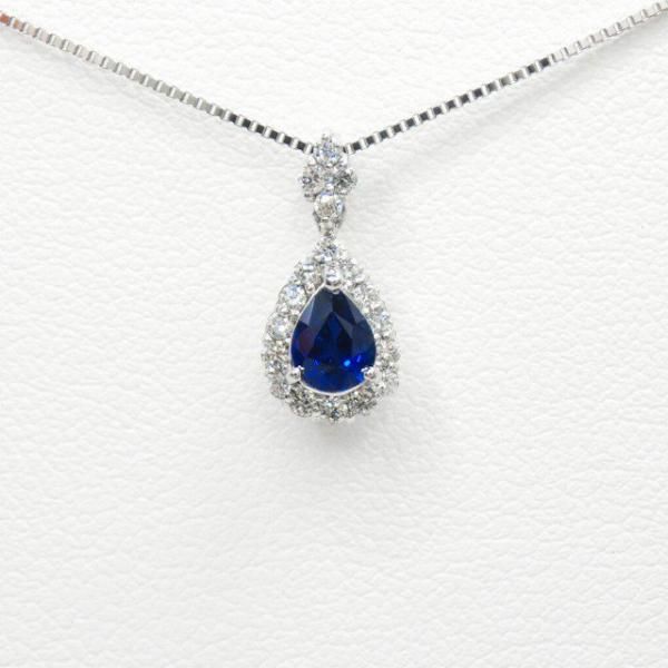 ブルーサファイア ダイヤモンドネックレス SA 0.41ct D 0.17ct ブルーサファイア ダイヤモンドネックレス SA 0.41ct D 0.17ct