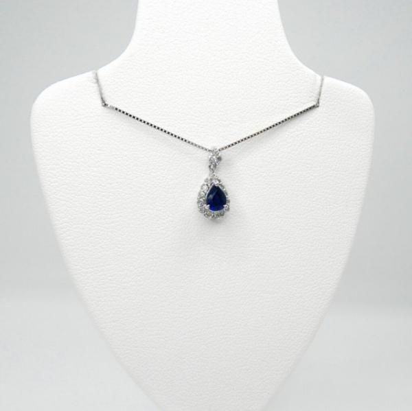 ブルーサファイア ダイヤモンドネックレス SA 0.41ct D 0.17ct ブルーサファイア ダイヤモンドネックレス SA 0.41ct D 0.17ct