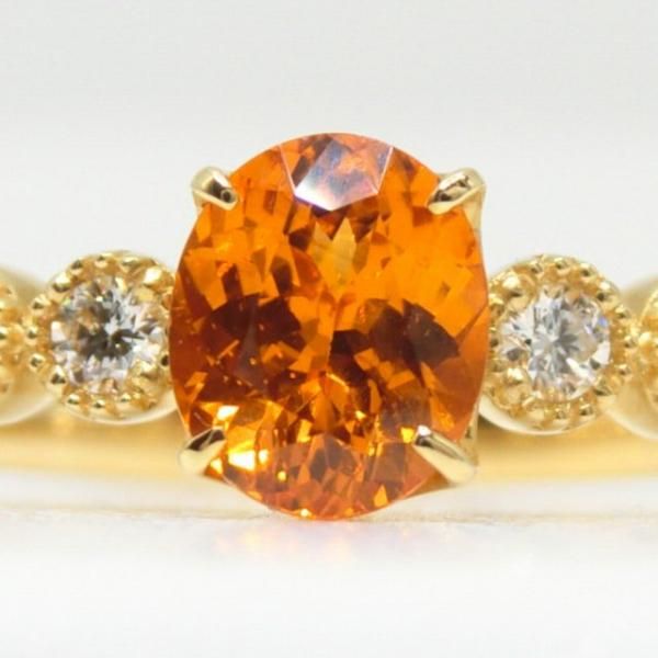 スペサルティンガーネット ダイヤモンド リング GA 0.82ct D スペサルティンガーネット ダイヤモンド リング GA 0.82ct D