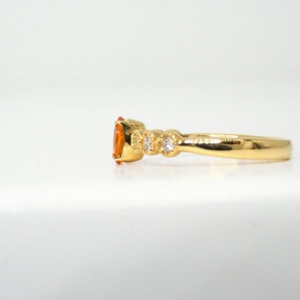 スペサルティンガーネット ダイヤモンド リング GA 0.82ct D スペサルティンガーネット ダイヤモンド リング GA 0.82ct D