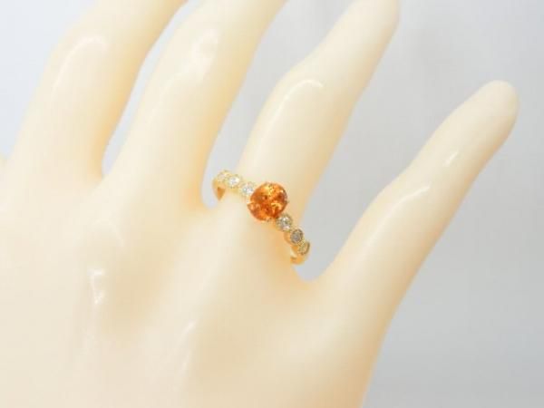 スペサルティンガーネット ダイヤモンド リング GA 0.82ct D スペサルティンガーネット ダイヤモンド リング GA 0.82ct D