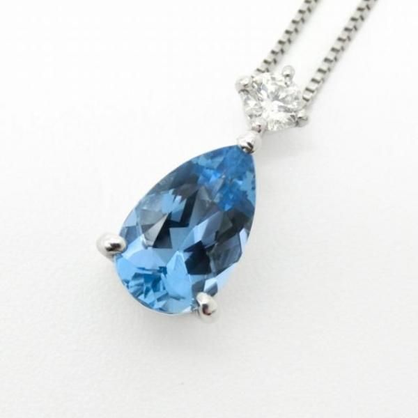 󥿥ޥꥢޥ ɥͥå쥹 AQ 0.68ct D 0.06ct 45cm Pt950 GGSJ̽