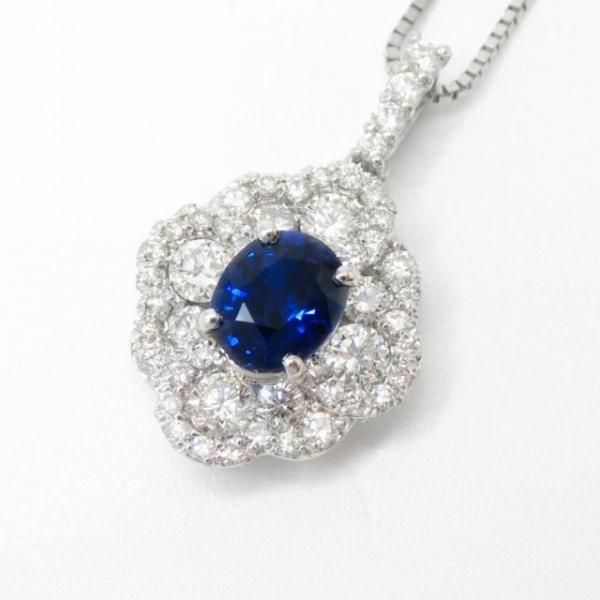 ブルーサファイア ダイヤモンドネックレス SA 0.69ct D 0.62ct ブルーサファイア ダイヤモンドネックレス SA 0.69ct D 0.62ct