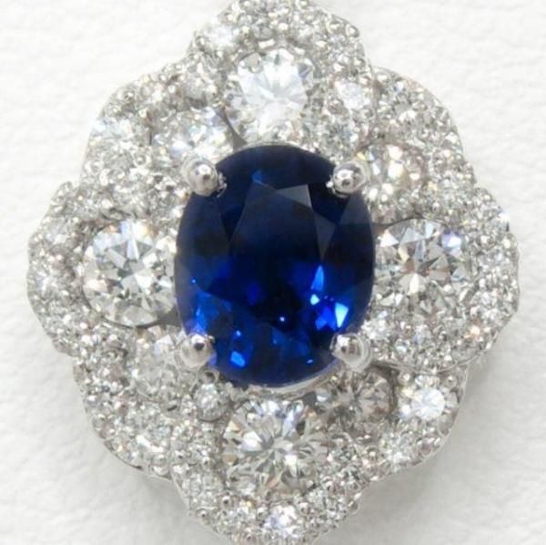 ブルーサファイア ダイヤモンドネックレス SA 0.69ct D 0.62ct ブルーサファイア ダイヤモンドネックレス SA 0.69ct D 0.62ct