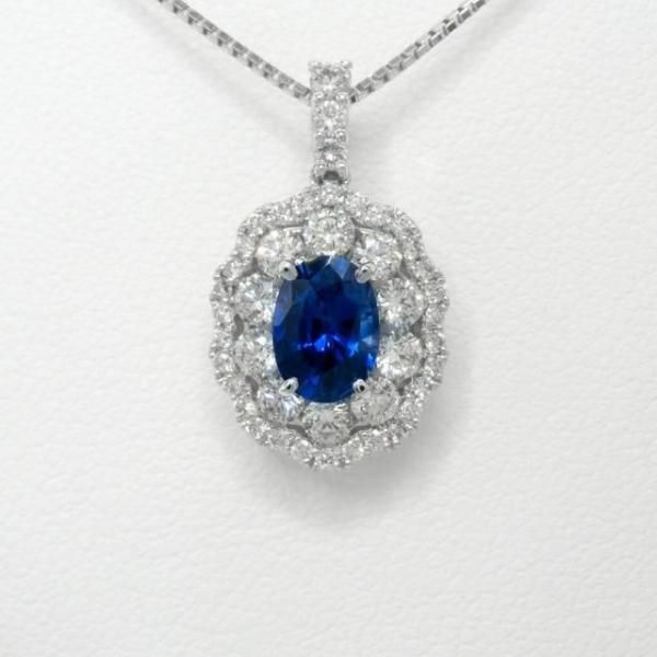 ブルーサファイア ダイヤモンドネックレス SA 1.10ct D 0.80ct ブルーサファイア ダイヤモンドネックレス SA 1.10ct D 0.80ct