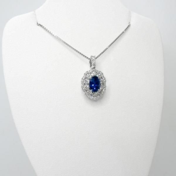 ブルーサファイア ダイヤモンドネックレス SA 1.10ct D 0.80ct ブルーサファイア ダイヤモンドネックレス SA 1.10ct D 0.80ct