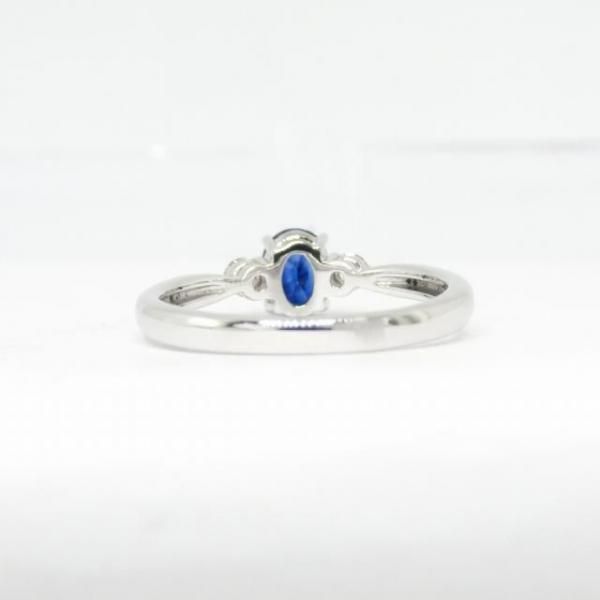 ブルーサファイア ダイヤモンドリング SA 0.73ct D 0.13ct Pt950