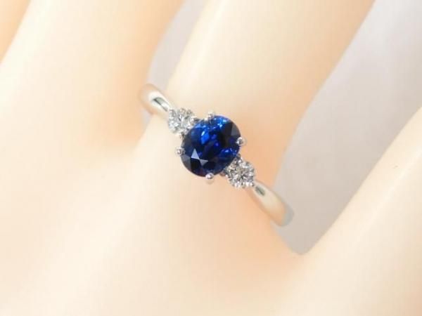 ブルーサファイア ダイヤモンドリング SA 0.73ct D 0.13ct Pt950 ブルーサファイア ダイヤモンドリング SA 0.73ct D 0.13ct Pt950