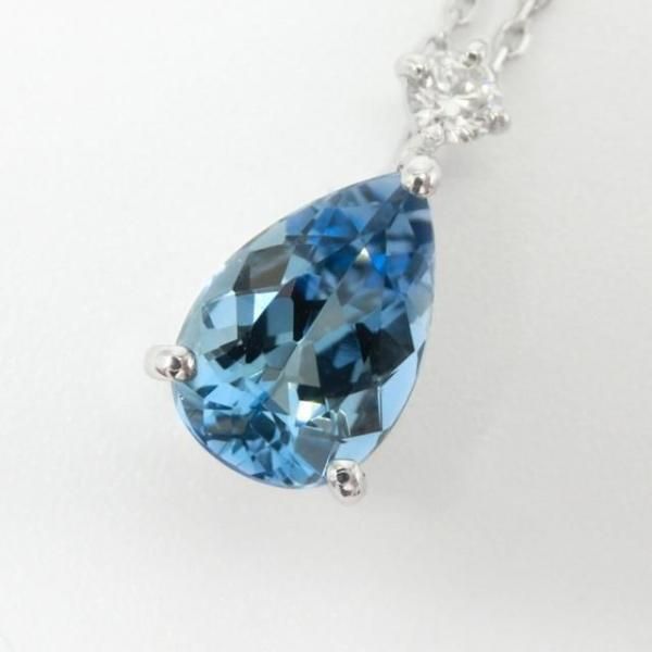 󥿥ޥꥢޥ ɥͥå쥹 AQ 1.246ct D 0.06ct 45cm Pt950 GGSJ̽