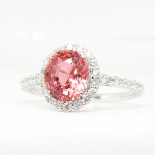 パパラチアサファイア ダイヤモンドリング PDS 1.51ct D 0.27ct