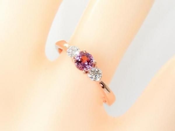 福袋特集 2024 パパラチアサファイア ダイヤモンドリング PDS 0.298ct D 0.16ct アクセサリー