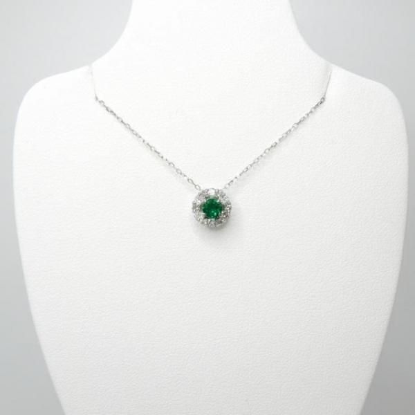 エメラルド ダイヤモンドネックレス EM 0.16ct D 0.19ct 45cm エメラルド ダイヤモンドネックレス EM 0.16ct D 0.19ct 45cm
