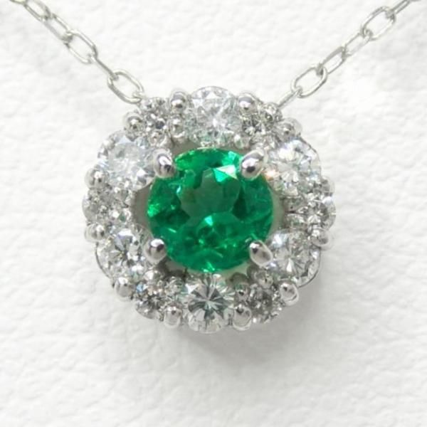 エメラルド ダイヤモンドネックレス EM 0.16ct D 0.19ct 45cm エメラルド ダイヤモンドネックレス EM 0.16ct D 0.19ct 45cm