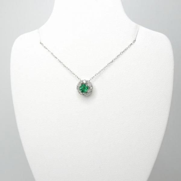 エメラルド ダイヤモンドネックレス EM 0.16ct D 0.19ct 45cm エメラルド ダイヤモンドネックレス EM 0.16ct D 0.19ct 45cm