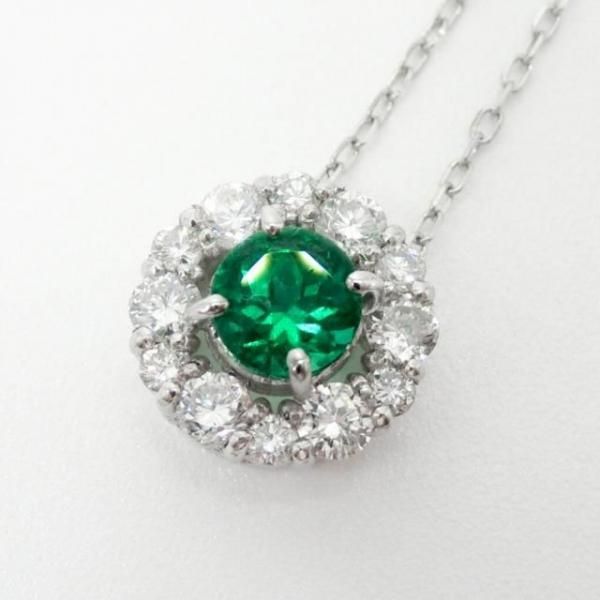  ɥͥå쥹 EM 0.23ct D 0.27ct 45cm Pt950 и̽