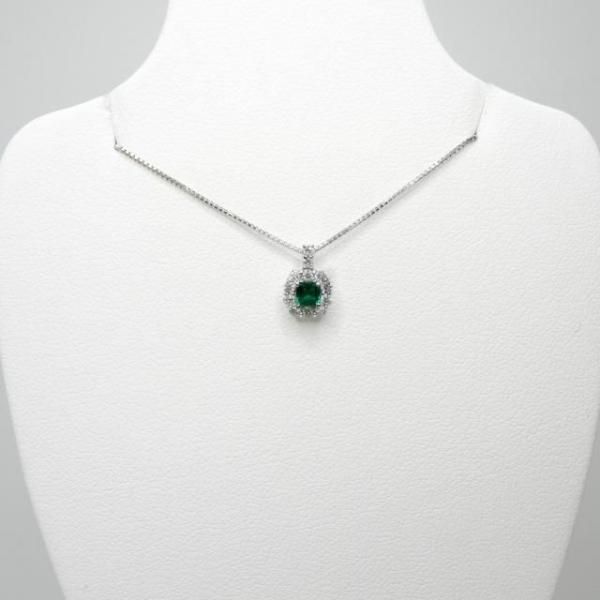 エメラルド ダイヤモンドネックレス EM 0.11ct D 0.13ct 45cm エメラルド ダイヤモンドネックレス EM 0.11ct D 0.13ct 45cm