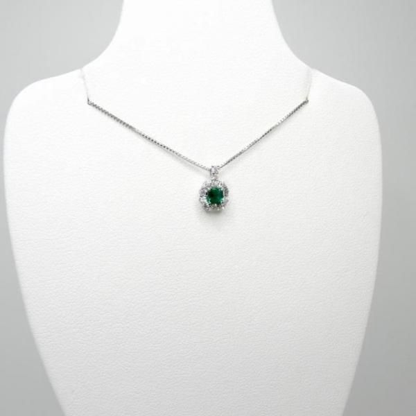 エメラルド ダイヤモンドネックレス EM 0.11ct D 0.13ct 45cm エメラルド ダイヤモンドネックレス EM 0.11ct D 0.13ct 45cm