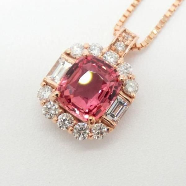 Ǯѥѥե ɥͥå쥹 PDS 1.03ct D 0.34ct 45cm K18PG GIA̽