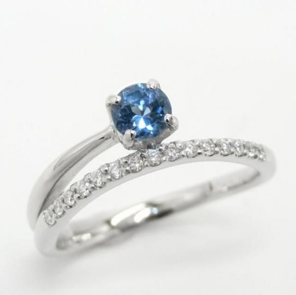 󥿥ޥꥢޥ ɥ AQ 0.241ct D 0.08ct Pt950 GSJ̽