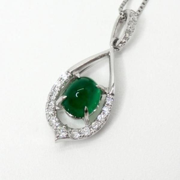 ܥ󥨥 ɥͥå쥹 EM 0.64ct D 0.11ct 45cm Pt900 и̽