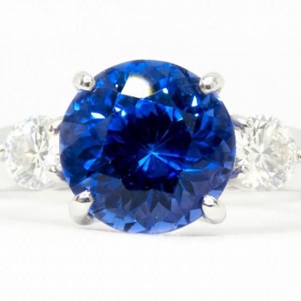 タンザナイト ダイヤモンドリング TA 2.215ct D 0.32ct Pt950 日