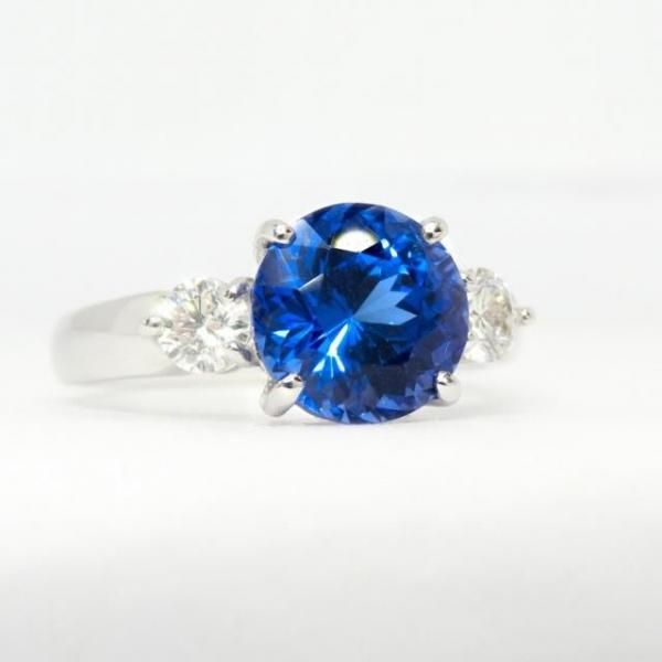 タンザナイト ダイヤモンドリング TA 2.215ct D 0.32ct Pt950 日