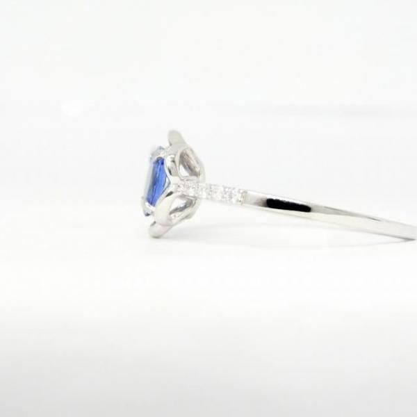 タンザナイト ダイヤモンドリング TA 0.64ct D 0.06ct Pt950 日