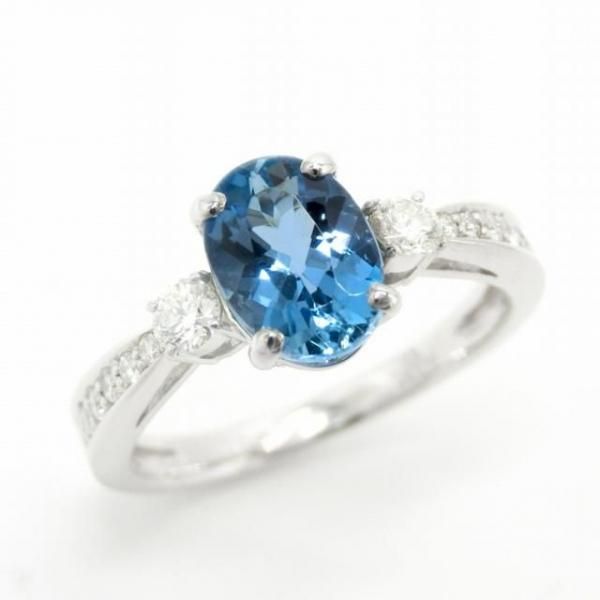 サンタマリアアクアマリン ダイヤモンドリング AQ 0.94ct D 0.22