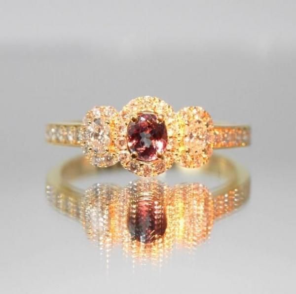 ブラジル産アレキサンドライト ダイヤモンドリング AX 0.48ct D