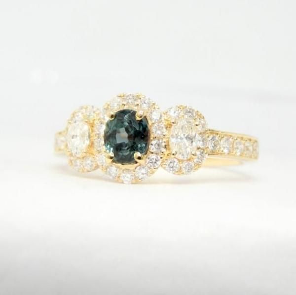 品良く着こなすため ブラジル産アレキサンドライト ダイヤモンドリング AX 0.48ct D アクセサリー