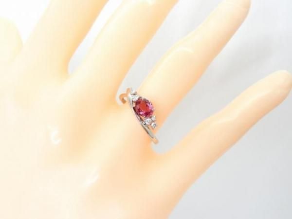 パパラチアサファイア　ダイヤモンドリング　PT950 パパラチアサファイア ダイヤモンドリング PDS 1.51ct D 0.27ct