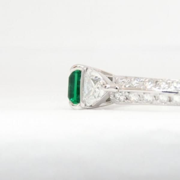 コロンビア産エメラルド ダイヤモンドリング EM 0.71ct F-1 D