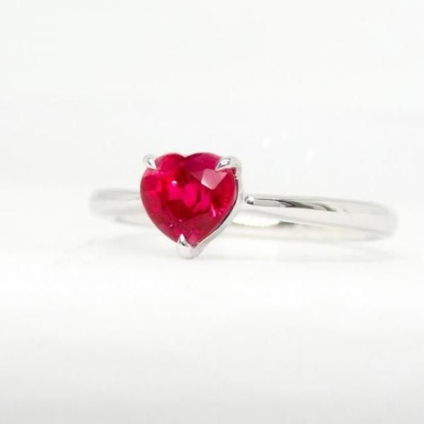 ハートシェイプルビーリング R 1.02ct Pt950 GIA鑑別書 BOUTIQUE