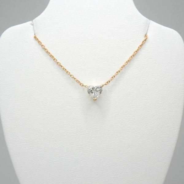 ハートシェイプダイヤモンドネックレス D 0.70ct I-VS1 45cm K18YG GIA