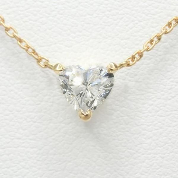 ハートシェイプダイヤモンドネックレス D 0.70ct I-VS1 45cm K18YG GIA