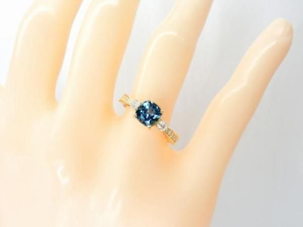 【マリさま】ご購入品 サンタマリアアクアマリン ダイヤモンドリング AQ 2.16ct D 0.43