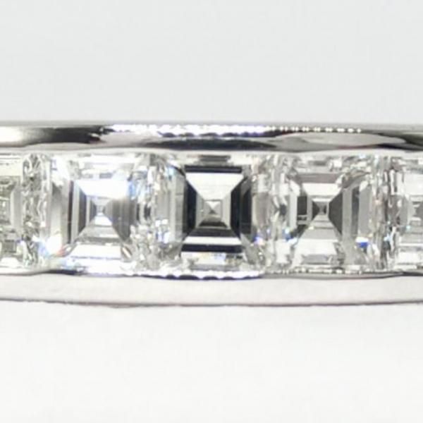 pt900 ダイヤモンドハーフエタニティリング Pt900 0.85ct 天然 ダイヤモンド ハーフ エタニティ リング