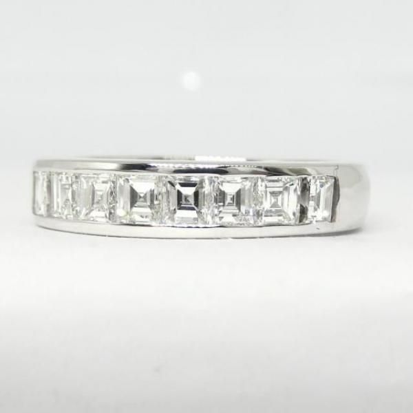 スクエアダイヤモンド ハーフエタニティリング 1.321ct Pt900