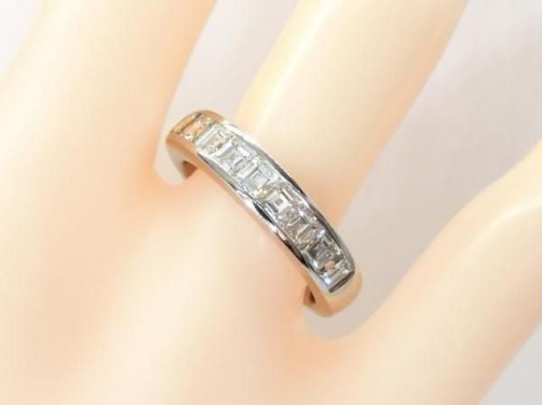スクエアダイヤモンド ハーフエタニティリング 1.321ct Pt900
