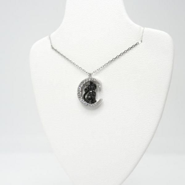 K14 ネックレス ブラック ネックレス レディース ブラックストーン オニキス 四角