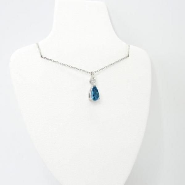 アクアマリン0.49ct ネックレス アクアマリン・水晶カット ネックレス ｜ 天然石通販の4976堂