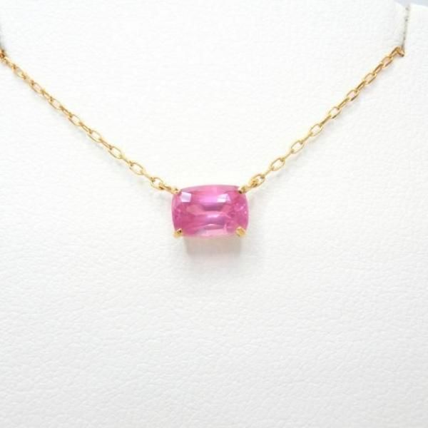 ミルキーピンクスピネルネックレス SP 1.21ct 40cm K18YG 日独