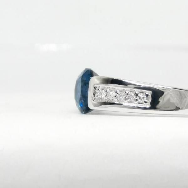 ブルースピネル ダイヤモンドリング SP 2.05ct D 0.07ct Pt950