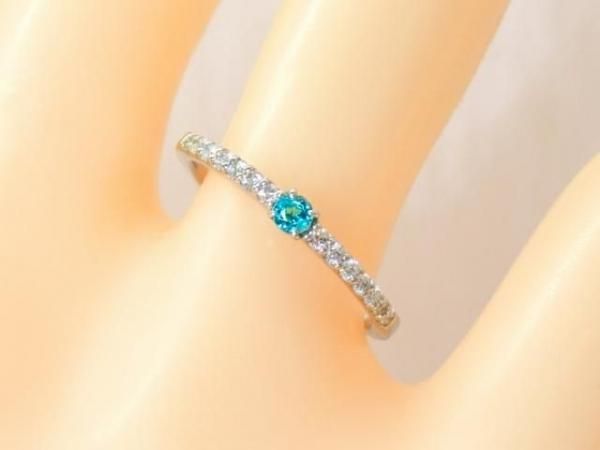専用JH108★高級 パライバトルマリン0.08ct D pt ヘッド 鑑付 ブラジル産パライバトルマリンダイヤモンドネックレス PA 0.097