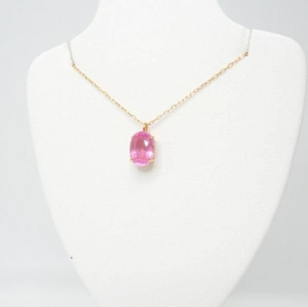 K18PGピンクスピネルプチネックレス K18ピンクゴールドピンクスピネルネックレス(RPN328-002)|TSUTSUMI